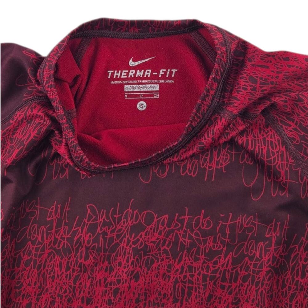 Nike | Red, Just Do It, Therma Fit Compression Shirt | Size Small - Picture 3 of 5